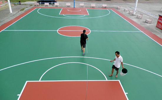 硅pu塑膠球場(chǎng)施工工藝