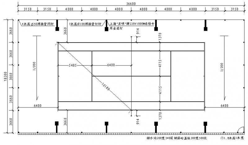 網(wǎng)球場(chǎng)標(biāo)準(zhǔn)尺寸