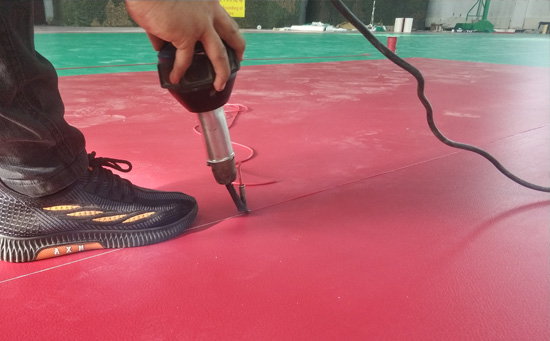 pvc運動地板焊接圖