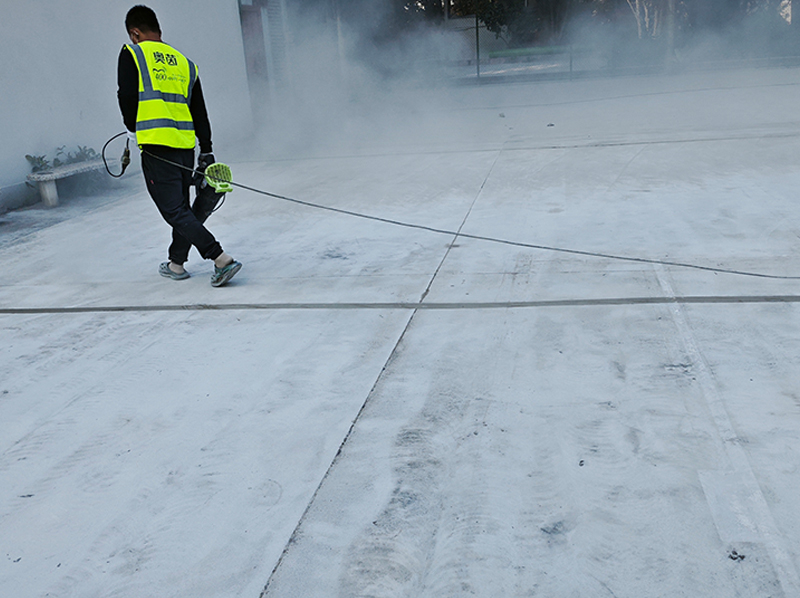 水泥地面吹掃