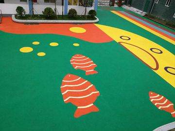 呼市epdm塑膠地面施工工程案例之巨海幼兒園